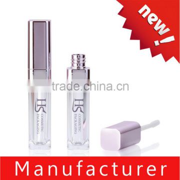 New Young Girl Style Bright Pink Square Lip Gloss Tube
