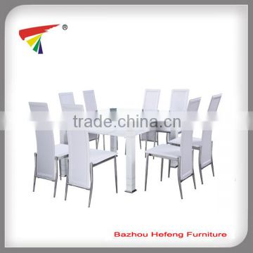 Modern leather dining table with 8 chairs                        
                                                Quality Choice