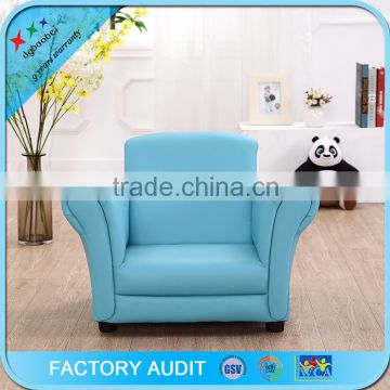 high class furniture blue pvc child sofa with custom color