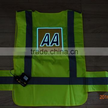 PYL-EL-SV001-AA-AA High luminance outdoor waterproof Oxford cloth EL safety vest
