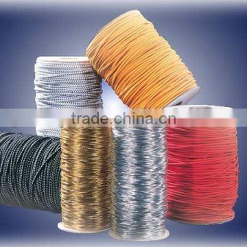 cheap price high quality metallic rope ,stretch elastic for curtain