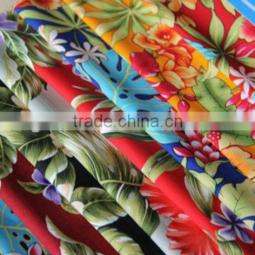 100%cotton flowers pattern reactive printed poplin fabric