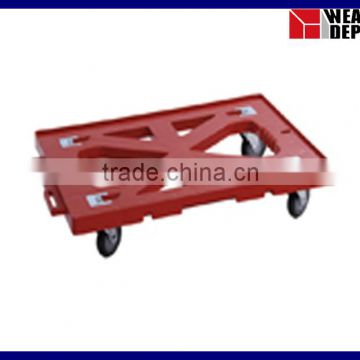 Plastic Trolley with 4 wheels for Material Handling