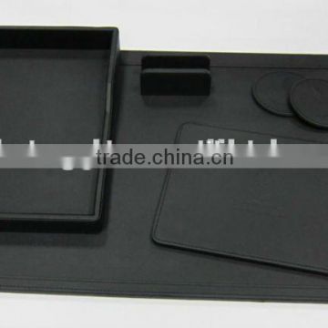 High quality customized made-in-china Office Leather Desk Set For best(ZDO13-015)