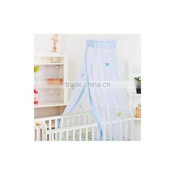 White elegant design round dome princess polyester mosquito net