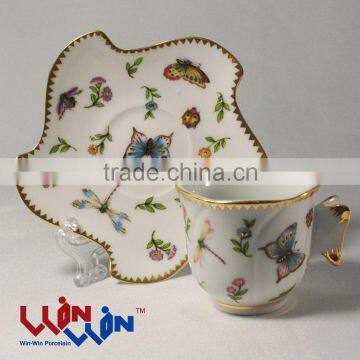 porcelain cup and saucer wwc0115