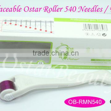 Professional replaceable needle roller derma meso roller