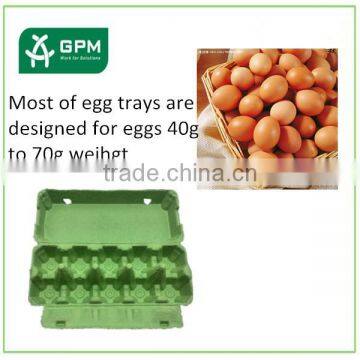 Eco 12 cells molded recycle paper egg tray price for sale