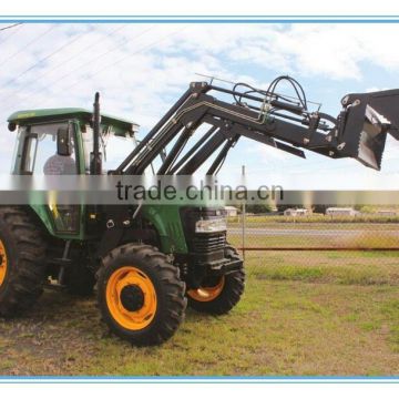 DQ804 Tractor with 4in1 front end loader TZ06D, 80HP, 4x4 big tractor