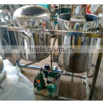 Cheap price Refining of crude palm kernel oil /small scale palm oil refining machinery