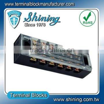 TB-2506L With Protective Cover 6 Pole 25A Telecom Terminal Connector