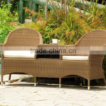 SIGMA wicker round sofa outdoor tea set armchair lounge