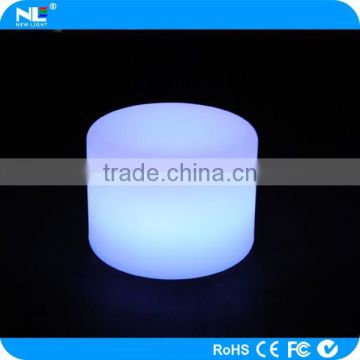 Graceful and elegant plastic LED bright color changeable cylinder light