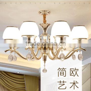 M966 Momoda elegant European Crystal modern living room bedroom lighting chandelier pendant lamp