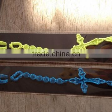 cross lace bracelet cheap lace bracelets custom design lace bracelet woven lace bracelet