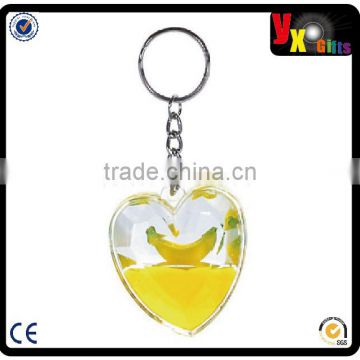 Free shipping fashion acrylic photo key ring acrylic promotional gift hotsale acrylic photo key chain frame