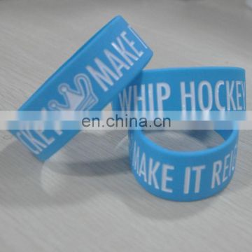 Hot New products for 2016 custom embossed silicone wristbands
