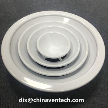 hVAC CEILIG AIR CONDITIONER SUPPLY AIR VENT ROUND CEILING DIFFUSER WITH DAMPER