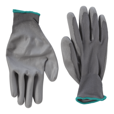 13 Gauge Polyester Liner PU Coated Work Gloves with EN 388:3131X