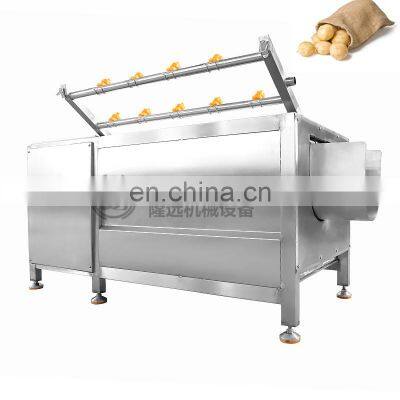 Industry Use Taro Sweet Potato Washing and Peeling Machine Brush Roller Technology