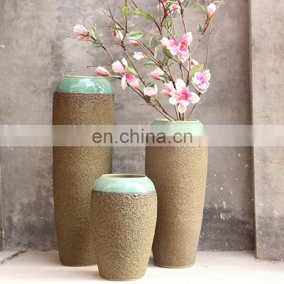 Modern simple Decorative Large Big Ceramic Floor Flower Vase