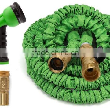 Expandable Garden Hose Strongest Expandable Hose With All Brass Connectors,8 Pattern Spray Nozzle And High Pressure - Resistance