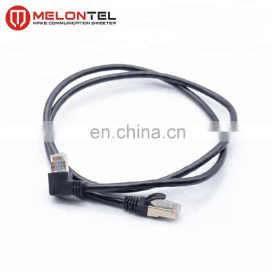 MT-5003-90 High Quality Right Angle Cat.6 Cable STP LSZH RJ45 Patch Cord With Metal Plug