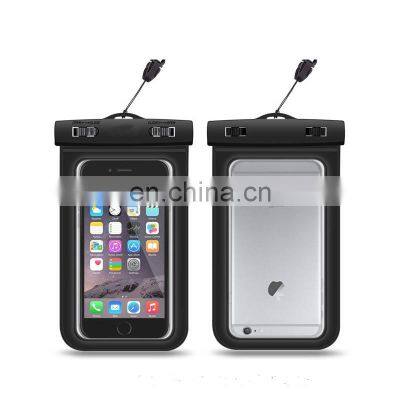 High Quality Classic PVC Waterproof Smart Phone Floating Case with Lanyard