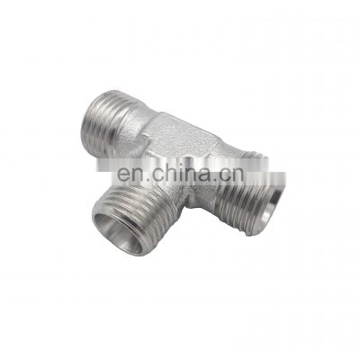male hydraulic hose connection Reducing tee y pipe fitting connection pipe