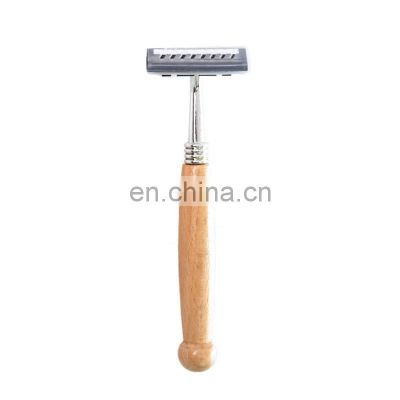 Custom Shaving Brush Wooden Razors Stand Tripe Blades Safety Razors Safty Shaver Throat Wooden