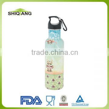 750ml wide mouth stainless steel sport drink water bottle in various logos
