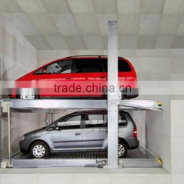 hydraulic smart car park lift system with pit