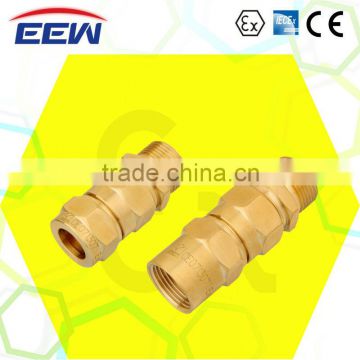 Explosion proof cable clamped seal connector tube gland compression sealing connector
