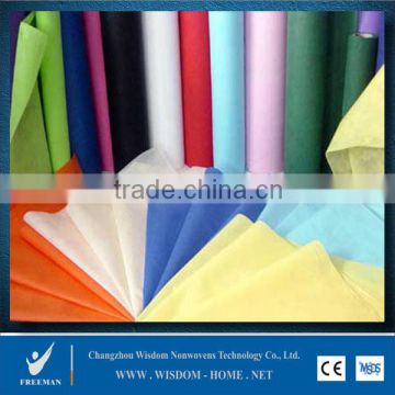 Viscose polyester cotton PP ES spunlace spunbond thermal bond hot air through non woven fabric rolls for wipes sanitary diapers