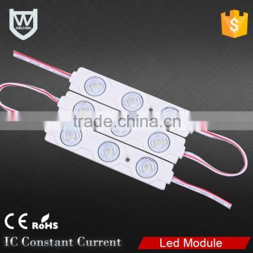 China supplier DC12V cheap price high lumen 3 chips smd 2835 led module CE ROHS certificate with optical lens