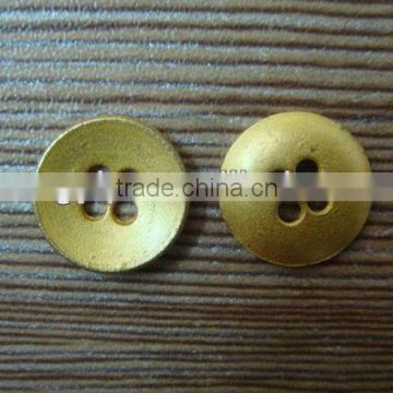 11.5mm 4 holes Good plating shiny gold button