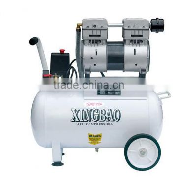 dental air compressor/ silent air compressor/portable air compressor 750w/1HP 100L/MIN 24L