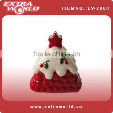 handpainting ceramic christmas tree napkin holder