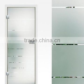 Frosted glass door with EN 12600:2002