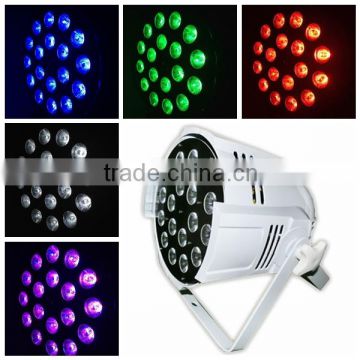 18 pcs rgbwa(uv) 5 in 1(or 6 in 1) 15w leds indoor par can led stage light rgbwauv