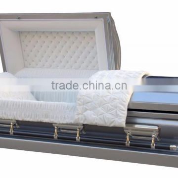 Lincoln silver metal casket and coffin high quality china factory