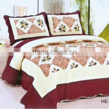 2015 new design handmade cotton patchwork quilts quilt patchwork bedding set