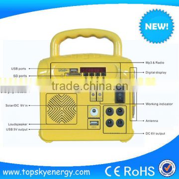 Portable solar system for home use with LED lamps CE&ROHS Approved solar panel system home 30w