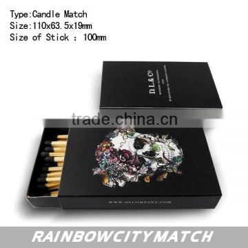 export candle matches for fefstival and promotional with colorful logo printing