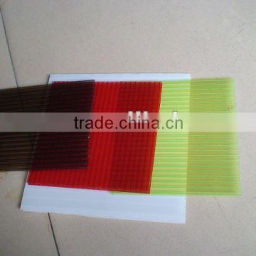 manufacturer of 7mm clear twin- wall pc sheet for lighting house