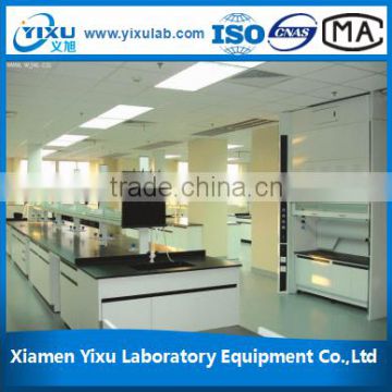 laboratory bench cabinet with sink and reagent shelf