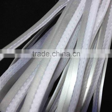 Silver Reflective Fabric Piping without sewing lines