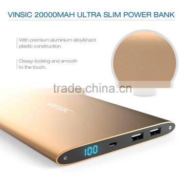 aluminium alloy power bank 20000mah power bank promotion