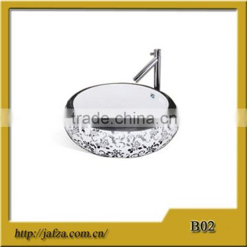 B02 good quality sanitary ware round art basin