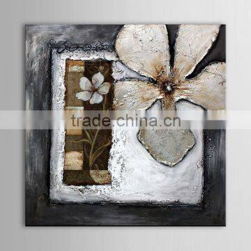 handpaint large flower oil paintings canvas painted artwork for decor